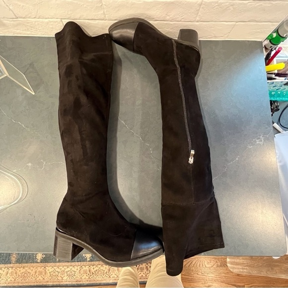 Camel Century Legend sz 250 US 8.5 black leather tall OTK boots - Picture 7 of 15